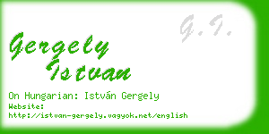 gergely istvan business card