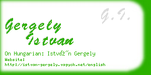 gergely istvan business card